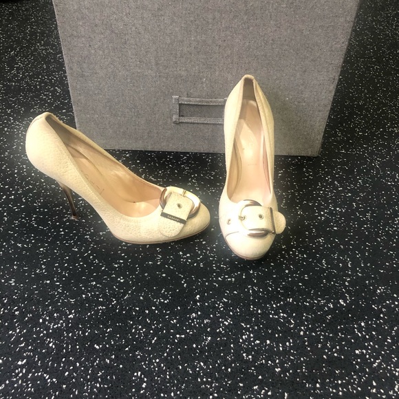 CASADEI Buckle Heel in cream and tortoise - Picture 2 of 3